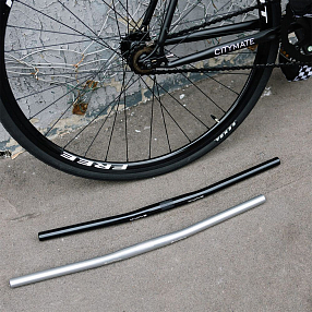 Руль прямой серебристый M-Wave