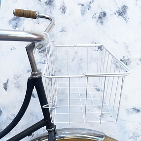 Велосипедная металлическая корзина Itsmybike белая Жирарден