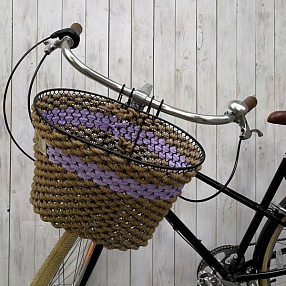 Корзина хорошая канатно-сиреневая