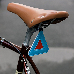 Светоотражающий треугольник it's my!bike голубой