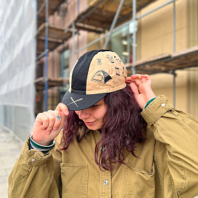 Велокепка Restrap CAMP KIT Cap черный/хаки