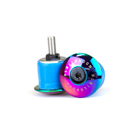 Заглушки руля BLB Barons Alloy Bar Ends Oil Slick