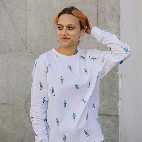 Лонгслив it's my!bike с велосипедами