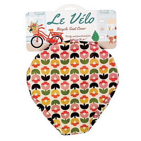 Непромокаемый чехол на седло Цветочки