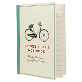 Тетрадь с велосипедом