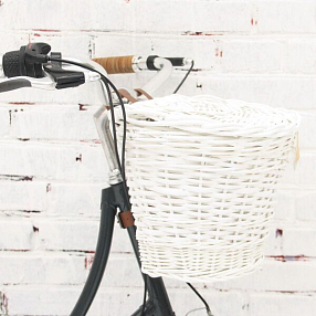 Корзина с крышкой на руль it's my!bike белая