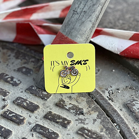 Значок it's my!bike Велосипед синий