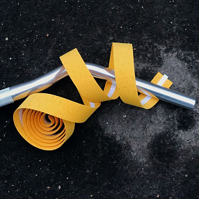 Обмотка корковая на руль CLARKS желтая