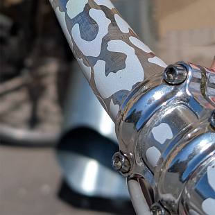 Светоотражающие наклейки it's my!bike серебряный леопард