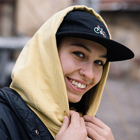 Пятипанельная кепка it's my!bike черная